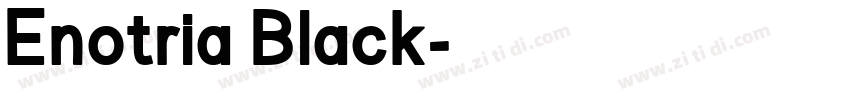 Enotria Black字体转换